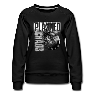 Women’s Sweatshirt- "Planned Chaos" Burning Earth - black