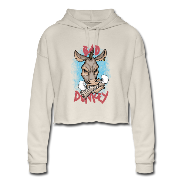 Women's Cropped Hoodie - dust