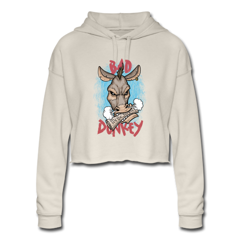 Women's Cropped Hoodie - dust