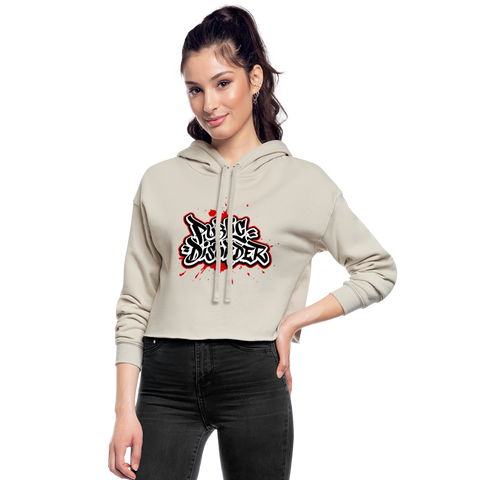 Women's Cropped Hoodie - dust