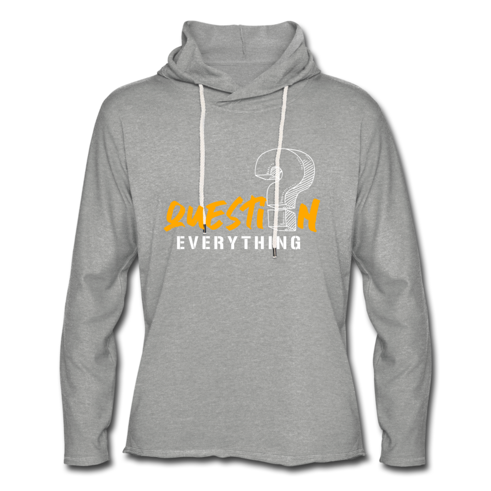 Unisex Lightweight Terry Hoodie - heather gray