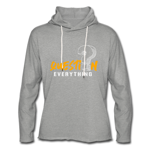 Unisex Lightweight Terry Hoodie - heather gray