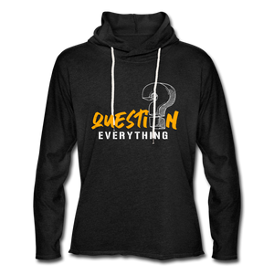 Unisex Lightweight Terry Hoodie - charcoal gray