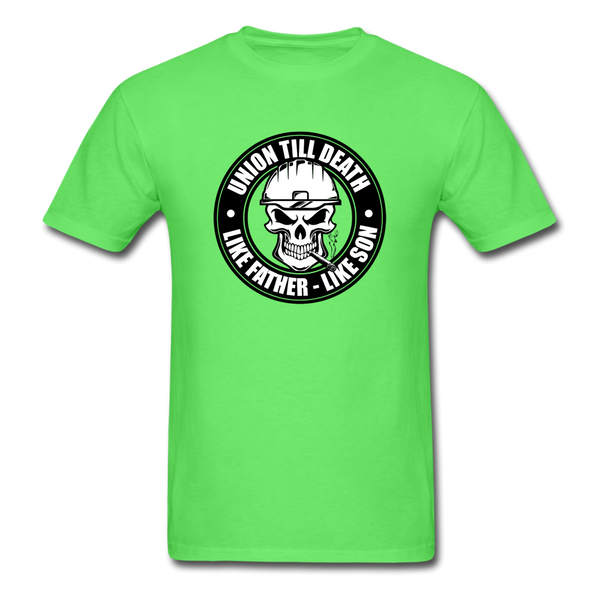 Men's T Shirt - "Union Till Death Like Father Like Son" - kiwi