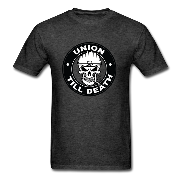 Men's T-Shirt- "Union till Death" - heather black