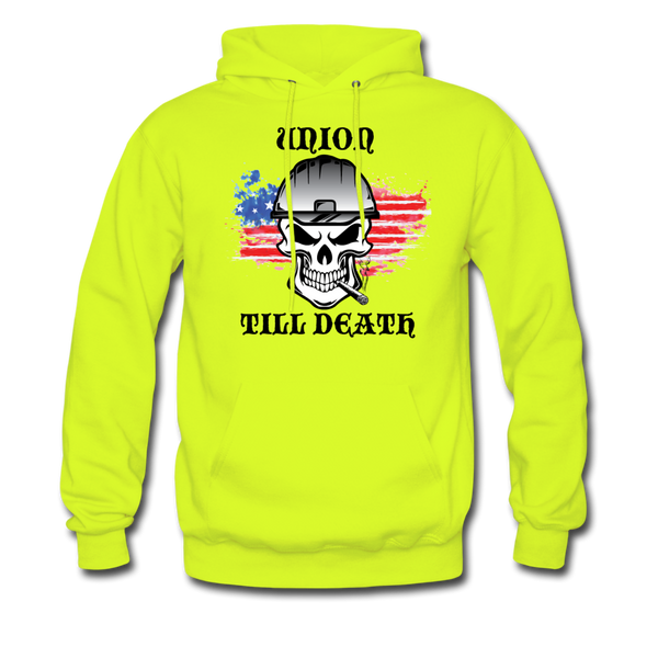 Men's Hoodie - safety green