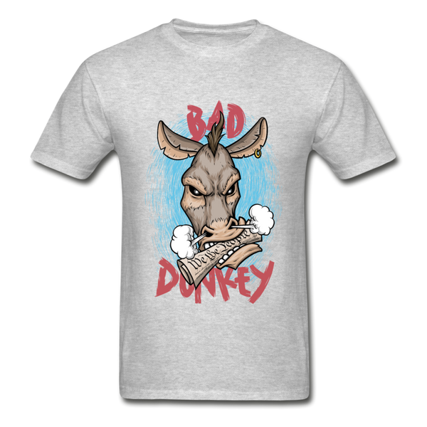 "Bad Donkey"  T-Shirt - heather gray