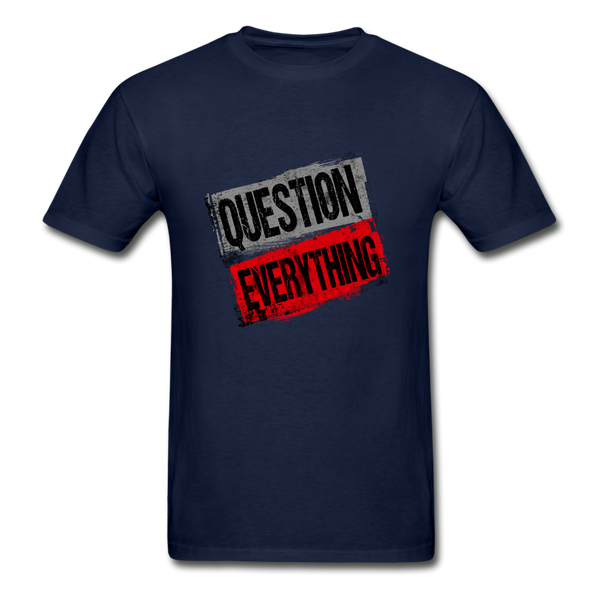 Question Everything T Shirt - navy