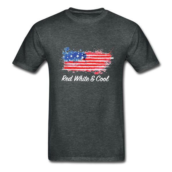 Red White & Cool-tagless T-Shirt - deep heather