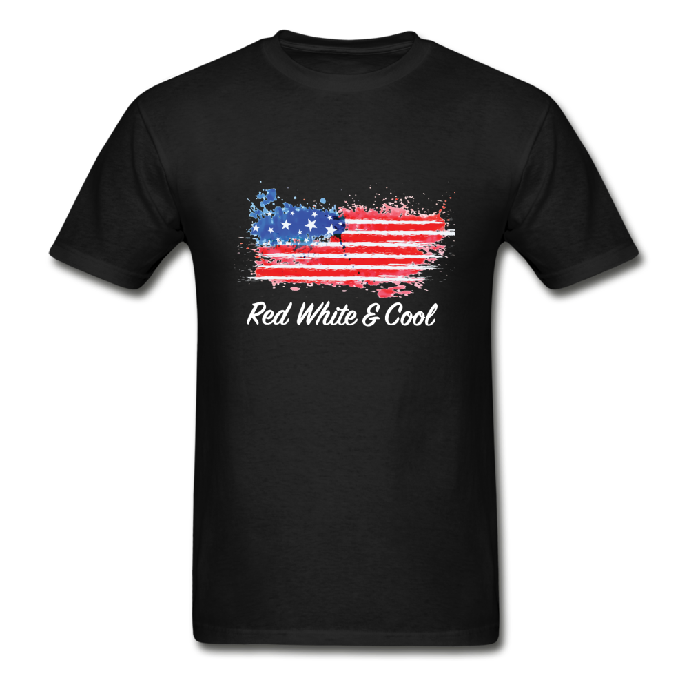 Red White & Cool-tagless T-Shirt - black