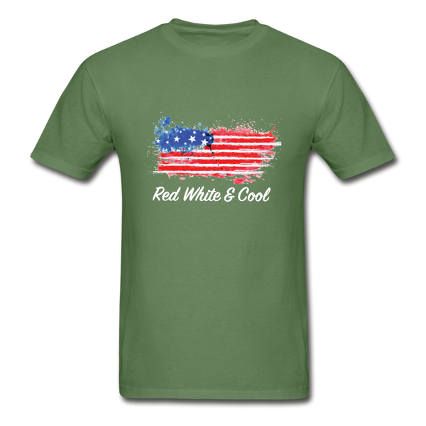 Red White & Cool-tagless T-Shirt - military green