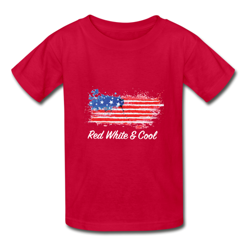 Hanes Youth Tagless T-Shirt - red