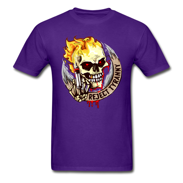 "Reject Tyranny" Adult T Shirt - purple