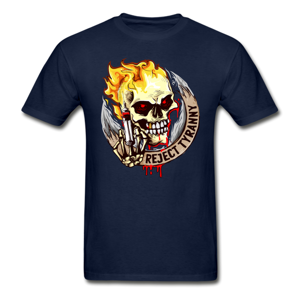 "Reject Tyranny" Adult T Shirt - navy