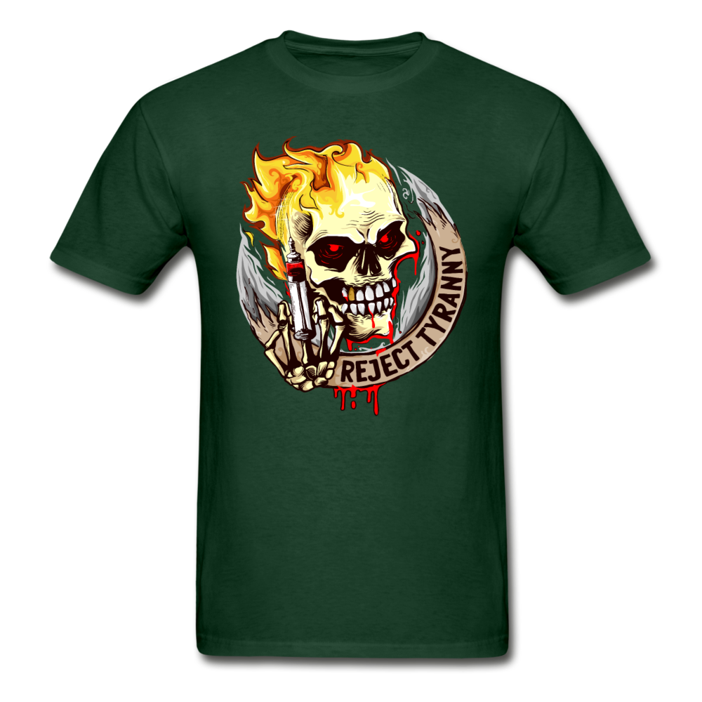 "Reject Tyranny" Adult T Shirt - forest green