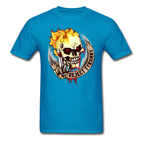 "Reject Tyranny" Adult T Shirt - turquoise