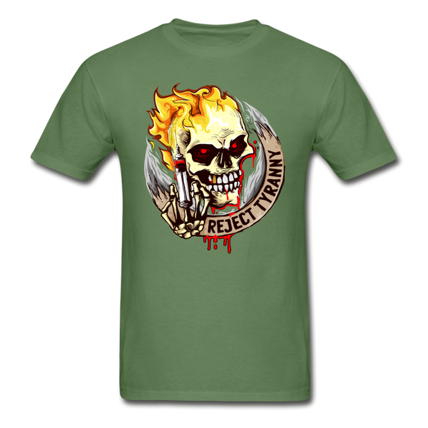 "Reject Tyranny" Adult T Shirt - military green