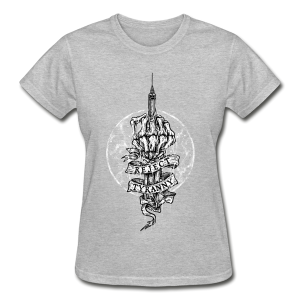 "Reject Tyranny" Ladies T-Shirt - heather gray