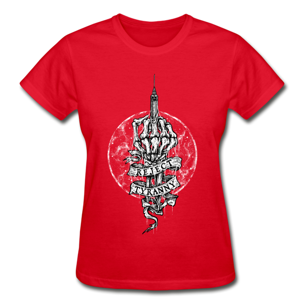 "Reject Tyranny" Ladies T-Shirt - red