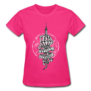 "Reject Tyranny" Ladies T-Shirt - fuchsia