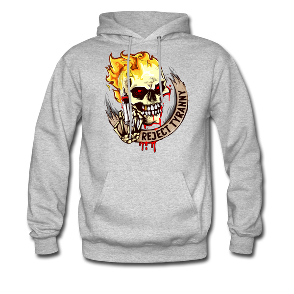 "Reject Tyranny" Men's Pullover Hoodie - heather gray